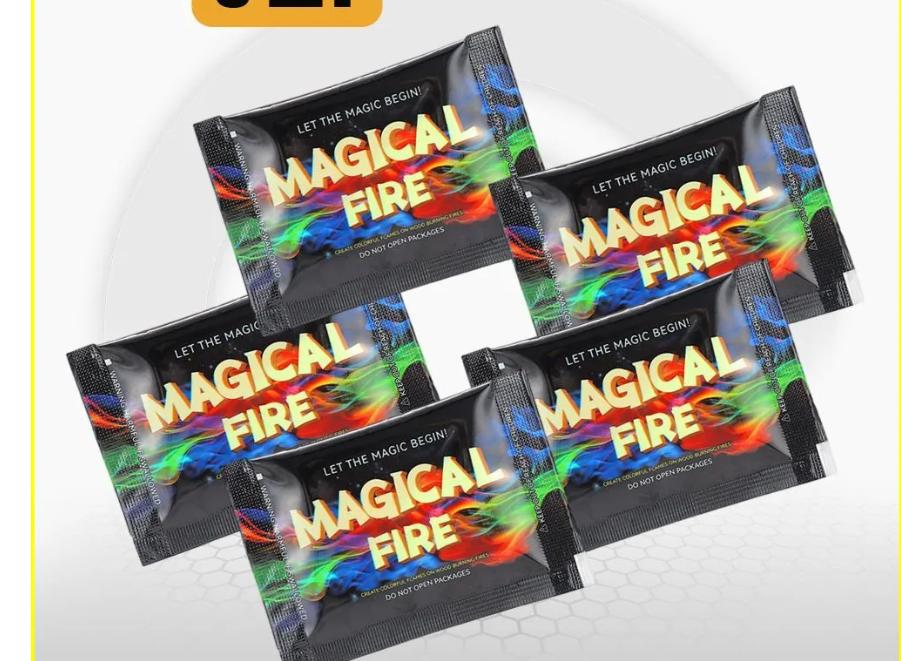 Magical Fire Color Changing Flame Powder for Fireworks Effects Safe to Use with Wood Charcoal and Campfires Enhances Flame Appearance for Outdoor Use One Size