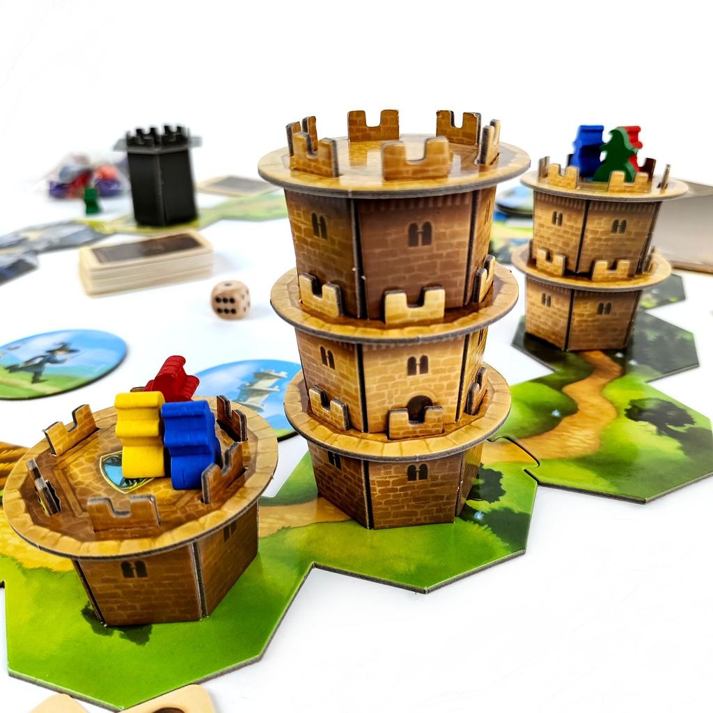 Wandering Towers Strategie-Brettspiel Fangen von Zauberern Bewegung Magische Zaubersprüche Familienspiele für 1-6 Spieler