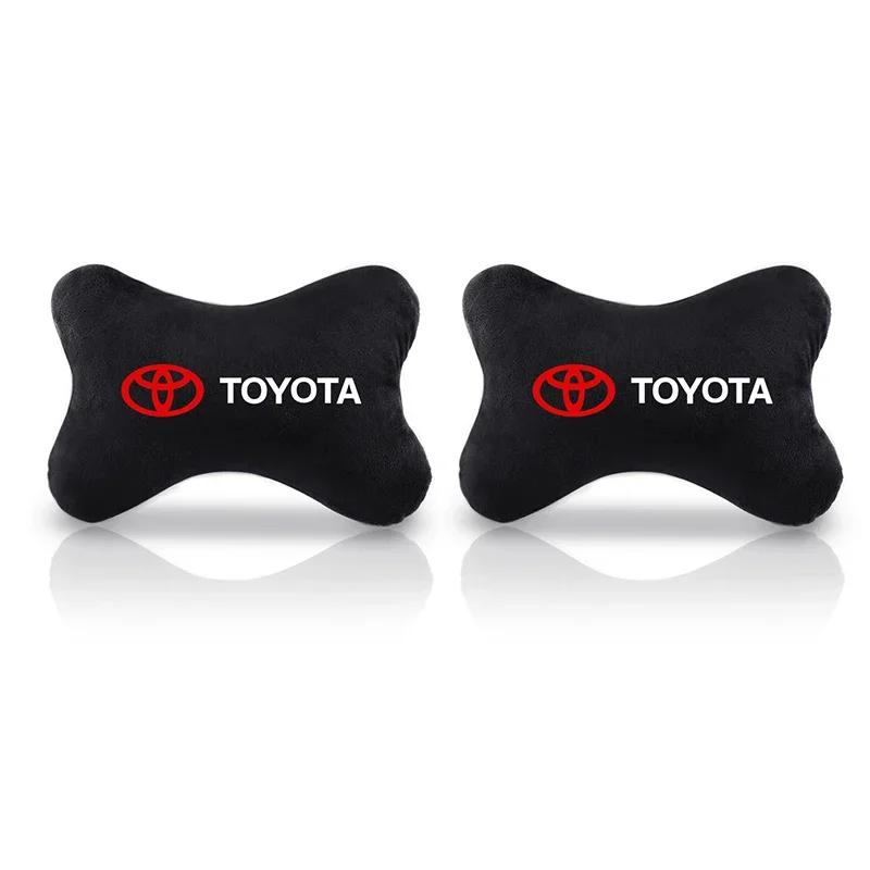 Toyota 2026 Nové poklice Čtyři roční období Univerzální Prodyšný Plyšový Potah na autosedačku a Hračka na opěrku hlavy Autolepka Toyota