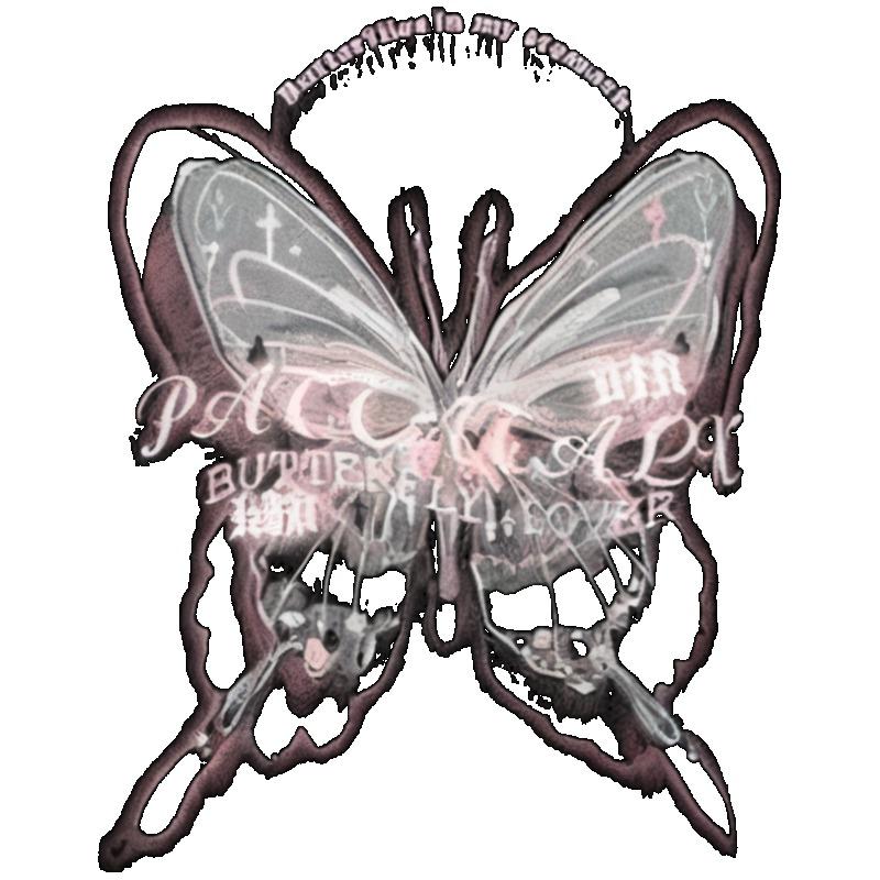 Oversized T Shirt Black Butterfly Print With Text Graphic Women Casual Streetwear Fashion Top Summer Outfit