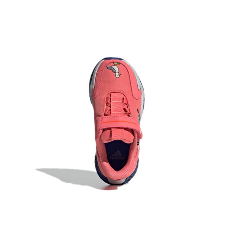 Cleofus x Adidas 4Uture Rnr El K Breathable Low Top Kids' Running Shoes Pink Blue Kids' Sneakers FW2415