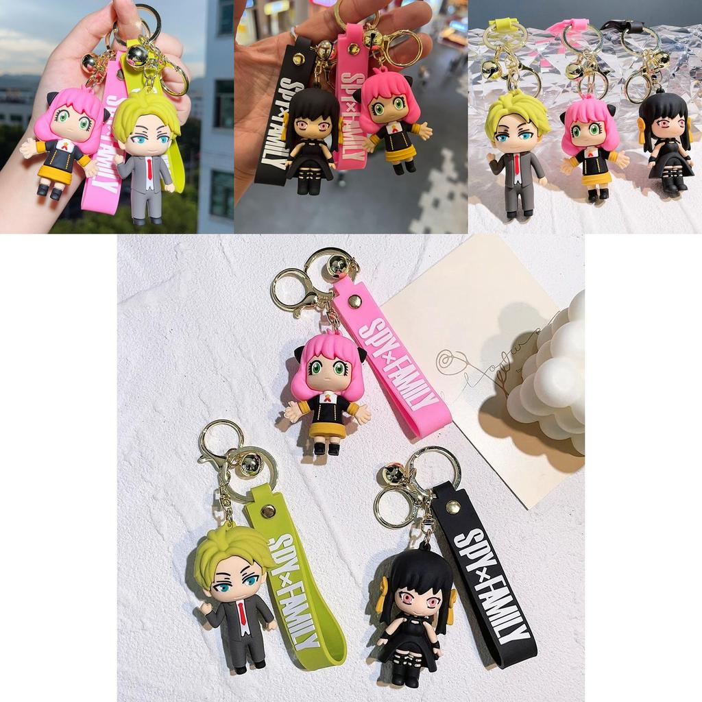 Adorable Spy Family Keychain Anya Figurines Silicone Model American Style Gift