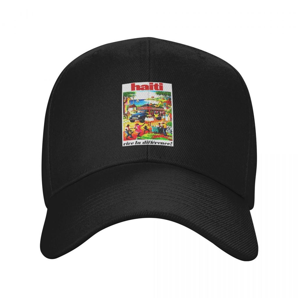 HAITI : Vintage Travel and Tourism Advertising Print Baseball Cap Hat Beach Streetwear Women's Men's