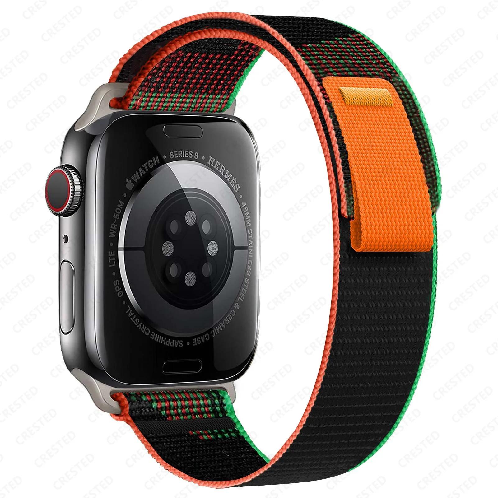 

Ремінець Trail Loop для Apple Watch Ultra 3 2 ремінець 49мм 46мм 44мм 40мм 45мм 41мм 42мм Correa Браслет iWatch Series 11 10 SE 2028 38 40 41 42(S10) mm