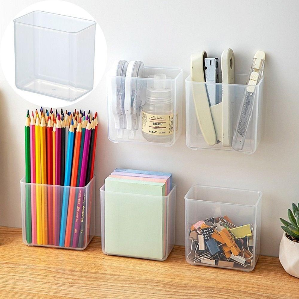 Lightweight Self-adhesive Container Multifunction PP Transparent Box Kitchen Organization