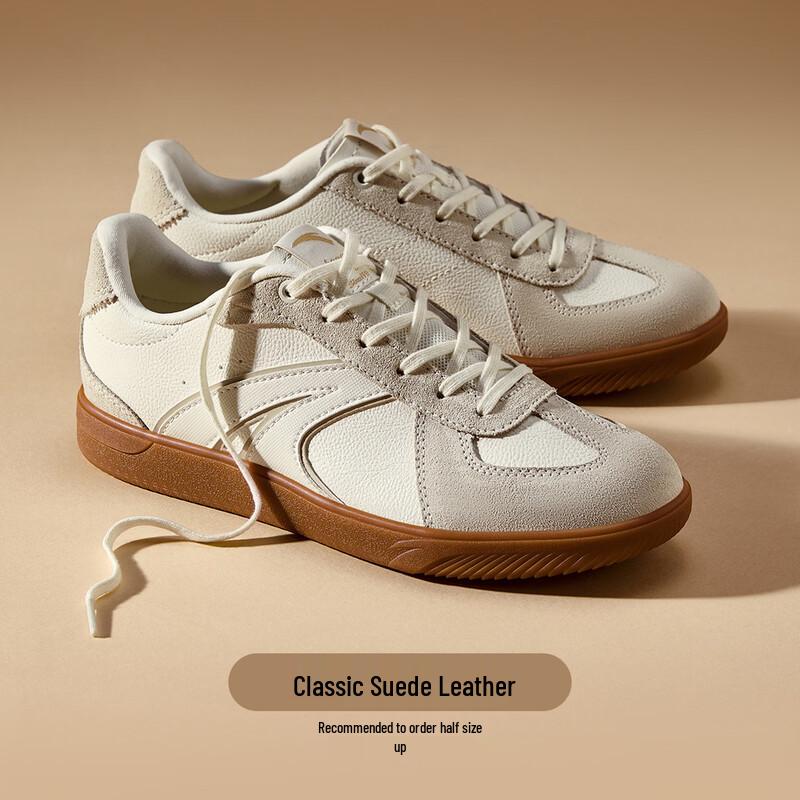 Anta TT Women s Retro T-Head German Trainer White Shoes 36 (US W5.5)