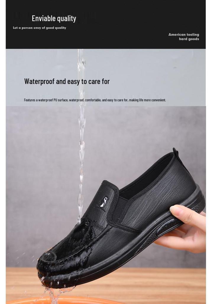 Mocassins Décontractés en Cuir pour Homme - Semelle Souple, Imperméables, Antidérapants Chaussures de Chef