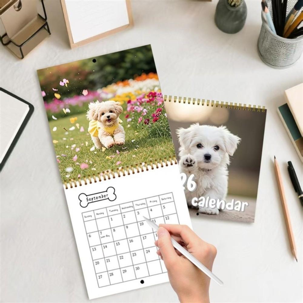 2026 Edition Hunde Kalender Lustiger Schreibtischkalender Neuer Wandkalender Neujahrsgeschenke