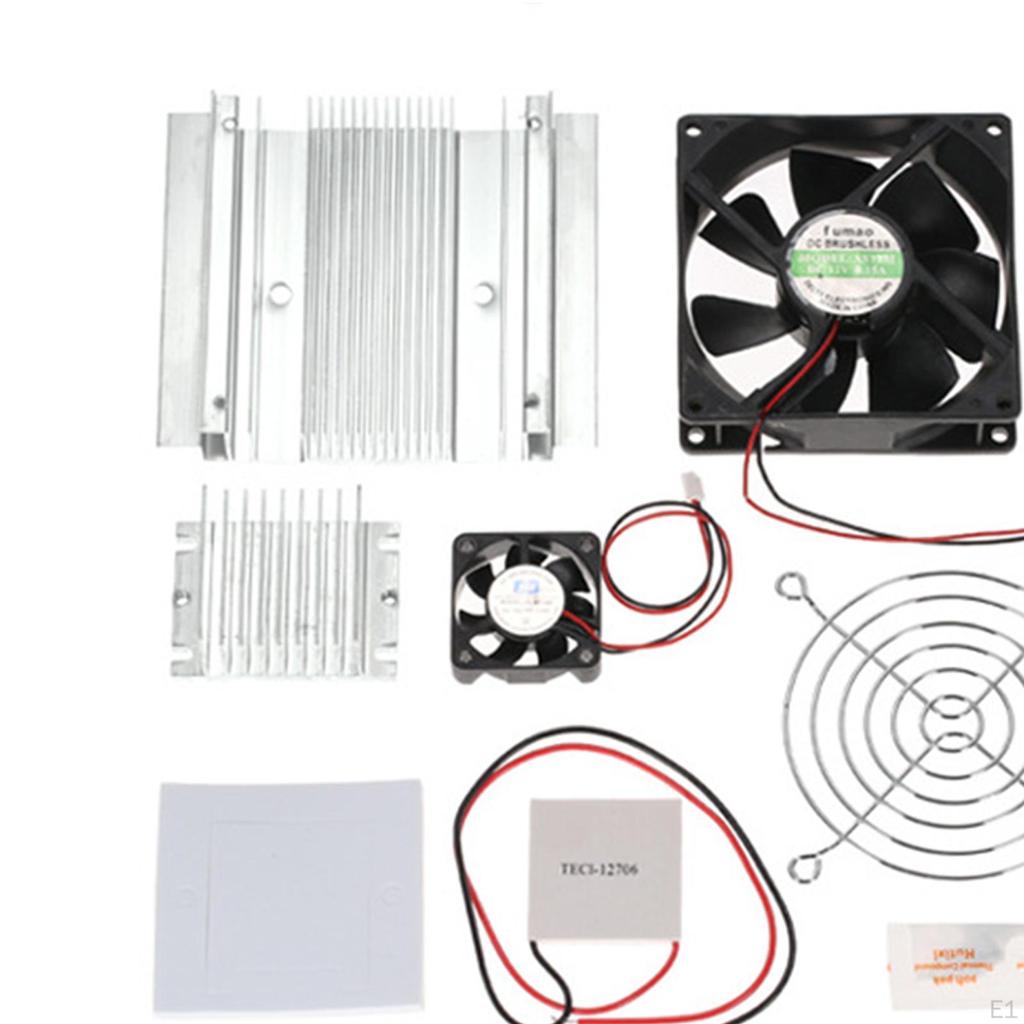 12V Cooling System Semiconductor Fan 50W Easy Install Fridge Space Saving Multifunctional