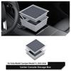 For Tesla Model Y Juniper/Model YL 2025 2026 Center Console Storage Box Transparent Double-layer Car Tray Accessories Organizer