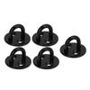 5Pcs Eye Plate Thickened Black Stainless Steel Enhanced Load Bearing Heavy Duty Pad Eye Plate 6mm 0.24in