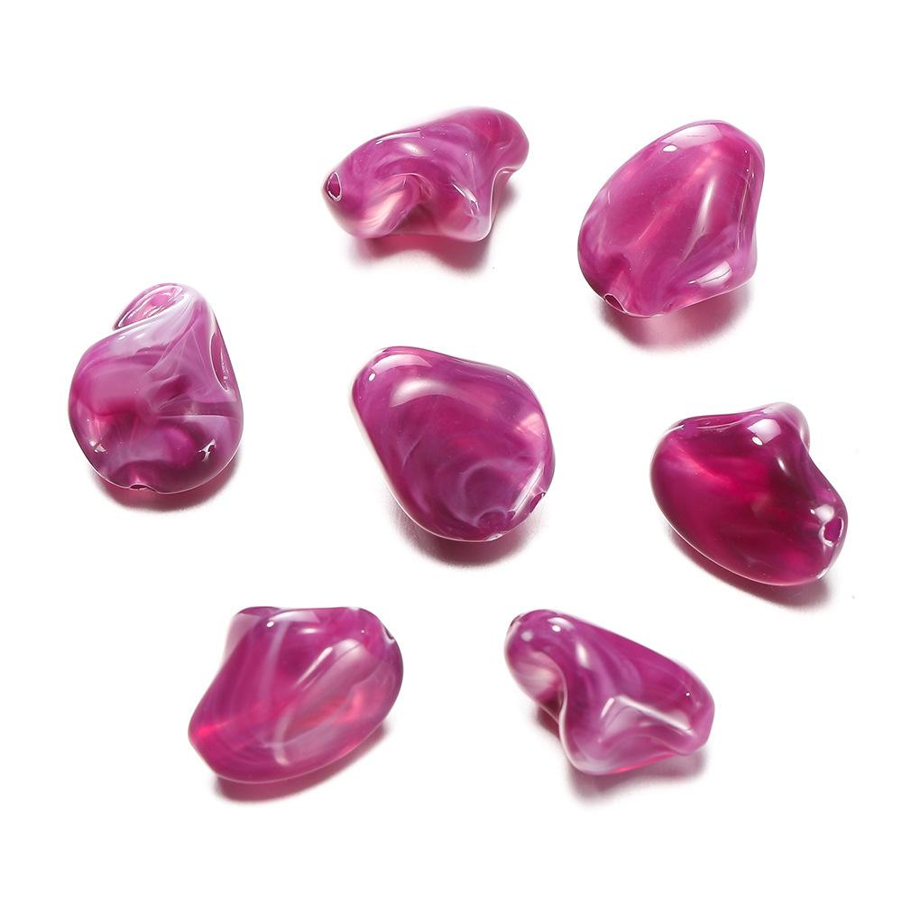 TX101 10pcs Irregular Beads Acrylic Imitation Stone Spacer Charm Bead DIY Bracelet Necklace Jewelry Accessories Handmade