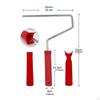 Paint Roller Set 9" Naps Application with Frame and Tray Kit for