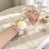 Ruffled Lace Lolita Wrist Cuffs Floral Lace Sweater Cuff Covers Hand Sleeves  Maid Cosplay