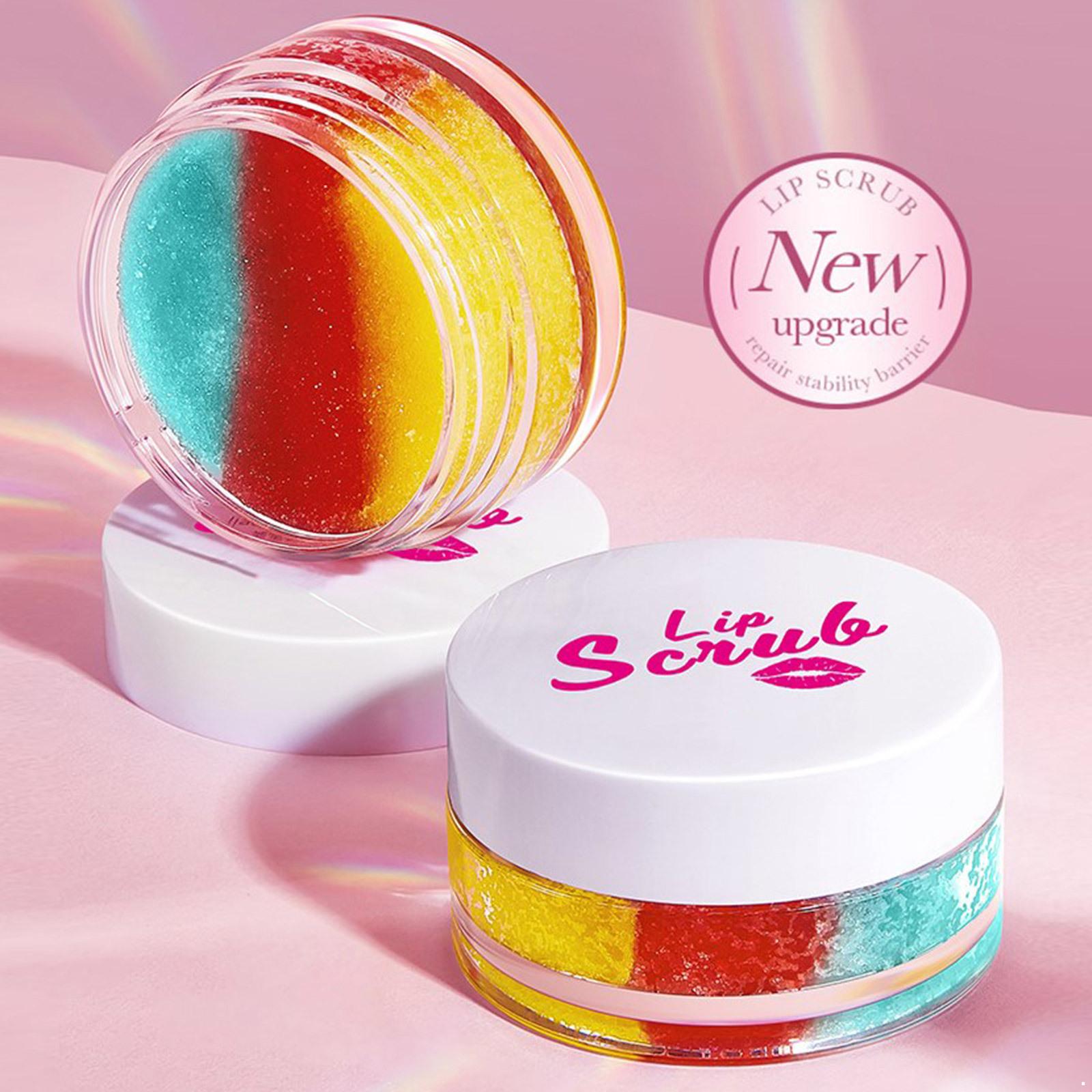 

Lip Scrub - Gentle Exfoliation for Dry Lips with Natural Moisturizers, Lip Skin Care Gift for Women Girls One Size синий