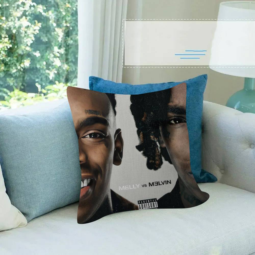 Hip Hop Rapper YNW Melly Personalisierte Kissenstaubabdeckung Schlafzimmer Kinder Party Dekoration Kissenbezug Geburtstag Kindergeschenk