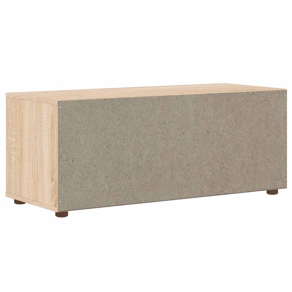 Szafka Rtv "Visnes" Dąb Sonoma 100X40X38 Cm Drewno Klejone