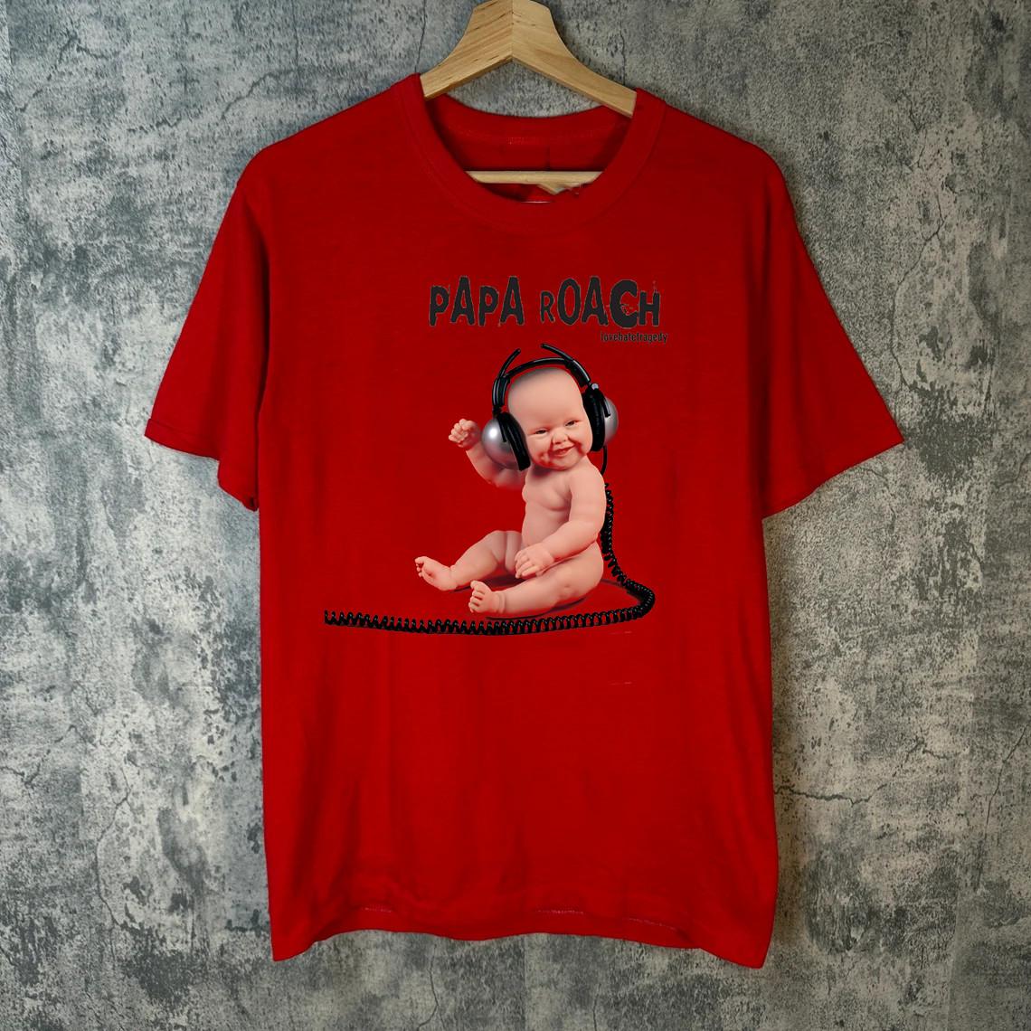 Papa Roach Band Lovehatetragedy Red T Shirt Full Size S-5XL S