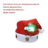 Soft Plush Christmas Santa Hats With Various Styles Led Glowing Design For Xmas Parties Holiday Events