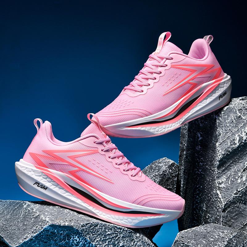 Comfortable Fit Women Stylish Running Shoes Marathon Athletic Shoes Breathable Lightweight Men Trend Athletic Shoes