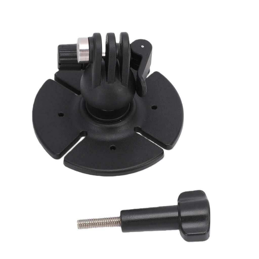Ball Head Fit for DJI POCKET 3 Action Camera ABS PC Strong Adhesive Two Prong Action Camera Mount Base for Car Helmet