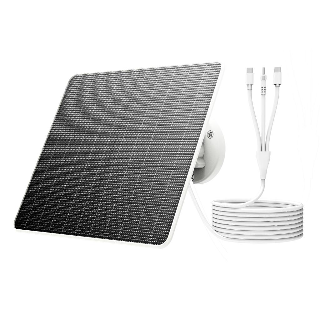 FlexSolar Solar 5V 6W Solar Solar Solar Panel Zasilacz do Bezprzewodowego Bezpieczeństwa Regulowany Uchwyt Montażowy Panel, Specyficzny dla Kamery, Panel,