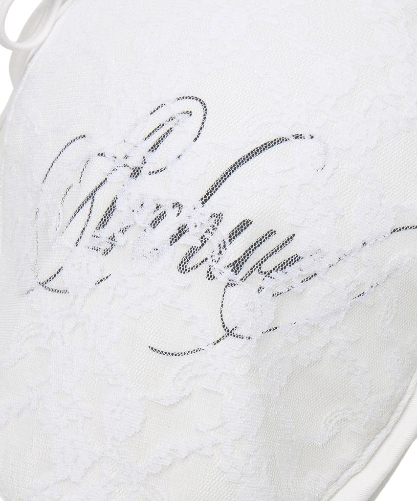 Gillaakaibeu Archive Logo Lace Hunting Cap_White