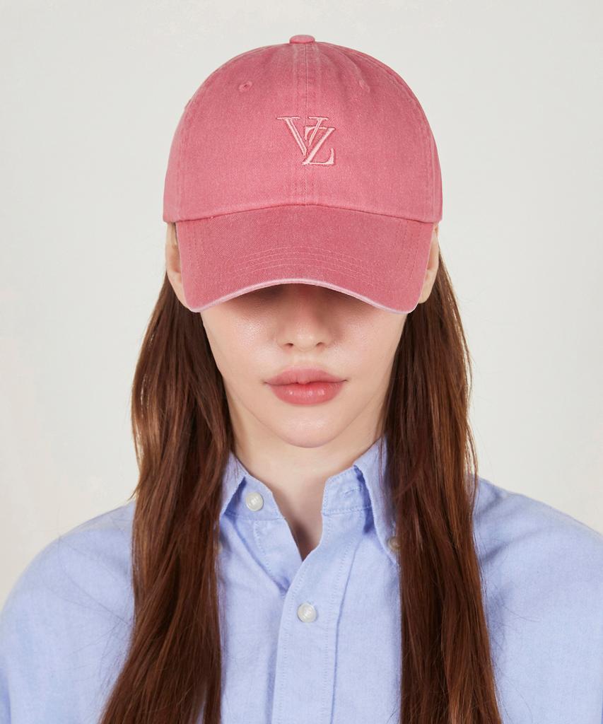 Bajal 3D Monogram Pigment Oversized Ball Cap Pink