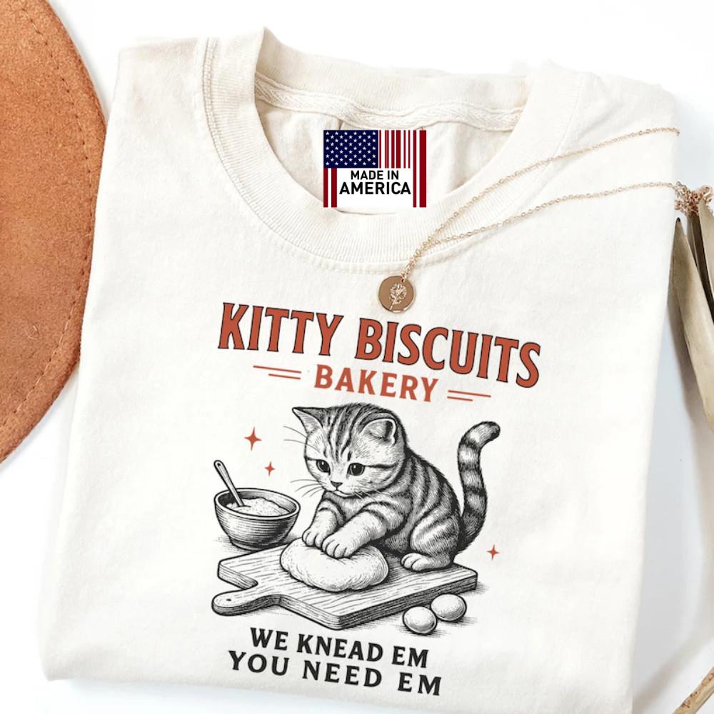 Funny Cat Shirt Sourdough Shirt Cat Meme Shirt Cat T Shirt Biscuit Shirt Unisex T-Shirt S