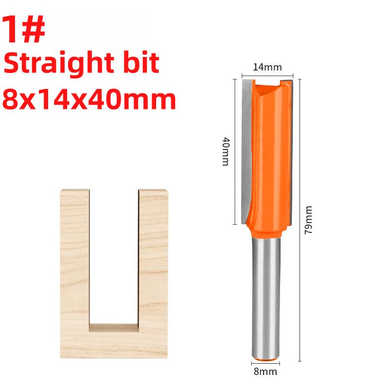 

Orange Carbide Double Flute Straight Router Bit for Woodworking and Engraving