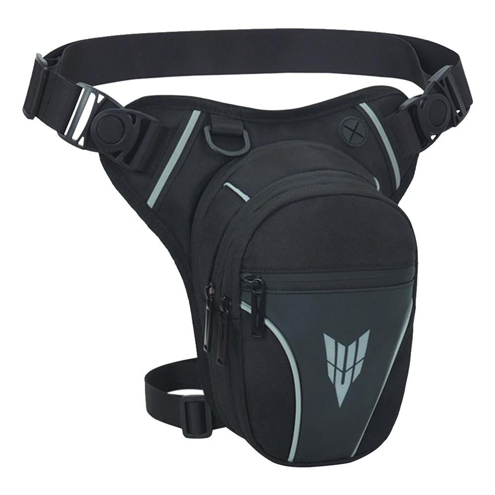 Men Rider Bum Drop Thigh Bag Waterproof Motorcycle Leg Side Bag Motorcycle Riding Shoulder Cross Body Thigh Hip Belt Waist Bags