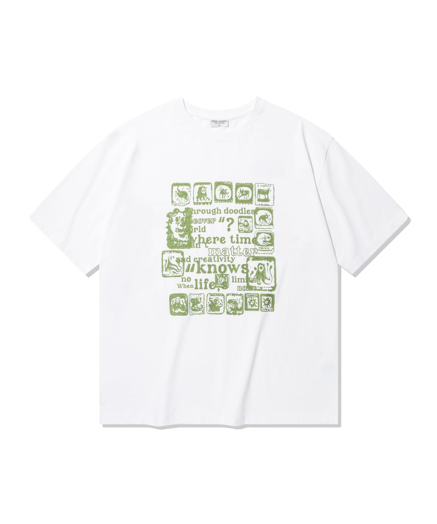 Divine Distance Antiquity 3D Print T-Shirt [White] L