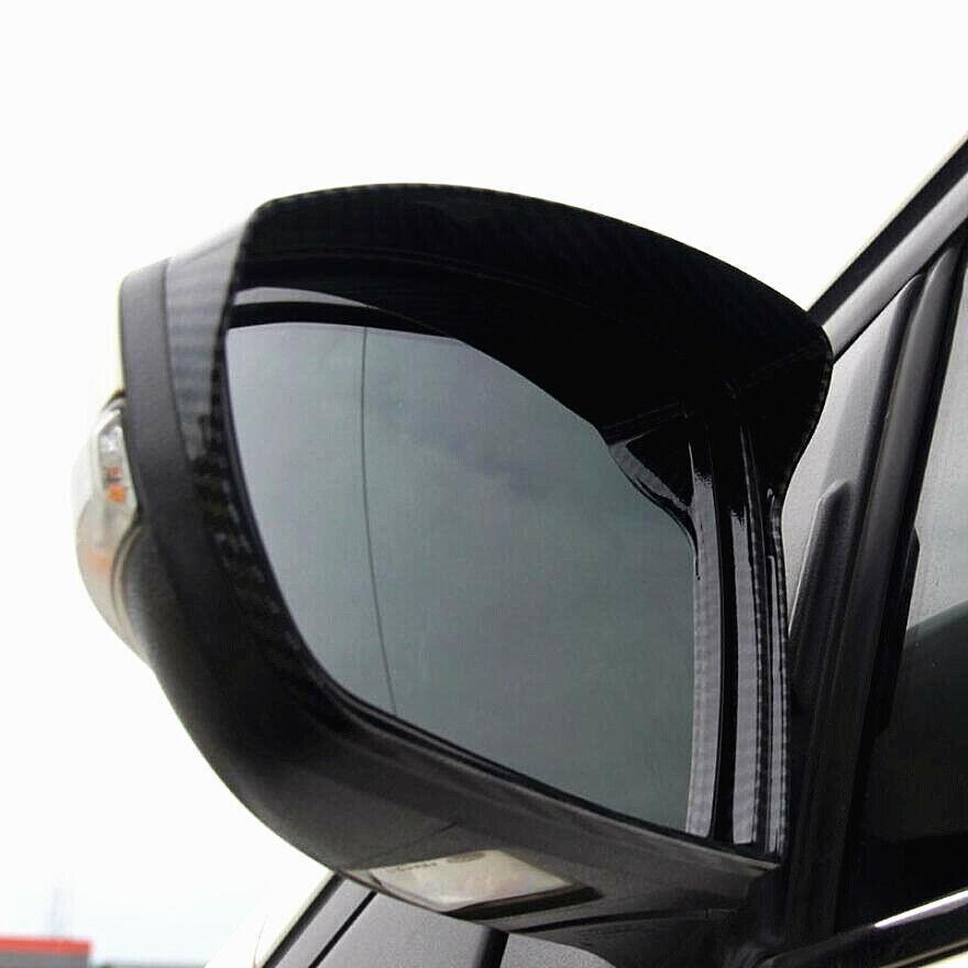 For Ford Escape Kuga 2013-2019 Carbon Fiber Side Mirror Rain Eyebrow Cover Trim