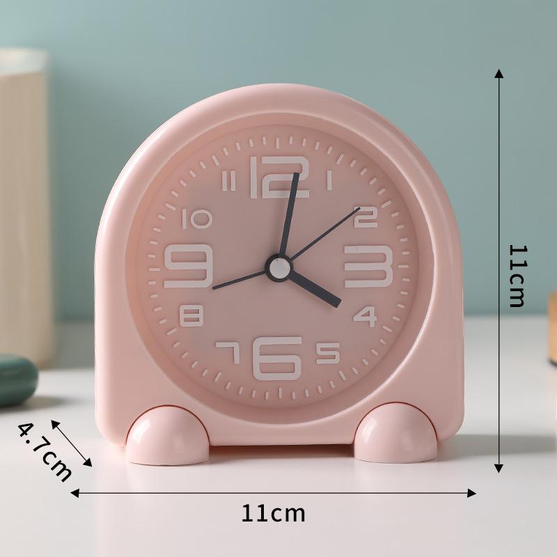 1PC Alarm Clock Student-specific Simple Silent Small Alarm Clock Desktop Desktop Clock Wholesale Cartoon Alarm Clock Cartoon Small Alarm Clock