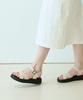 Spur Real Leather Pleats Sandal 4Cm -Us9055 (2Color)
