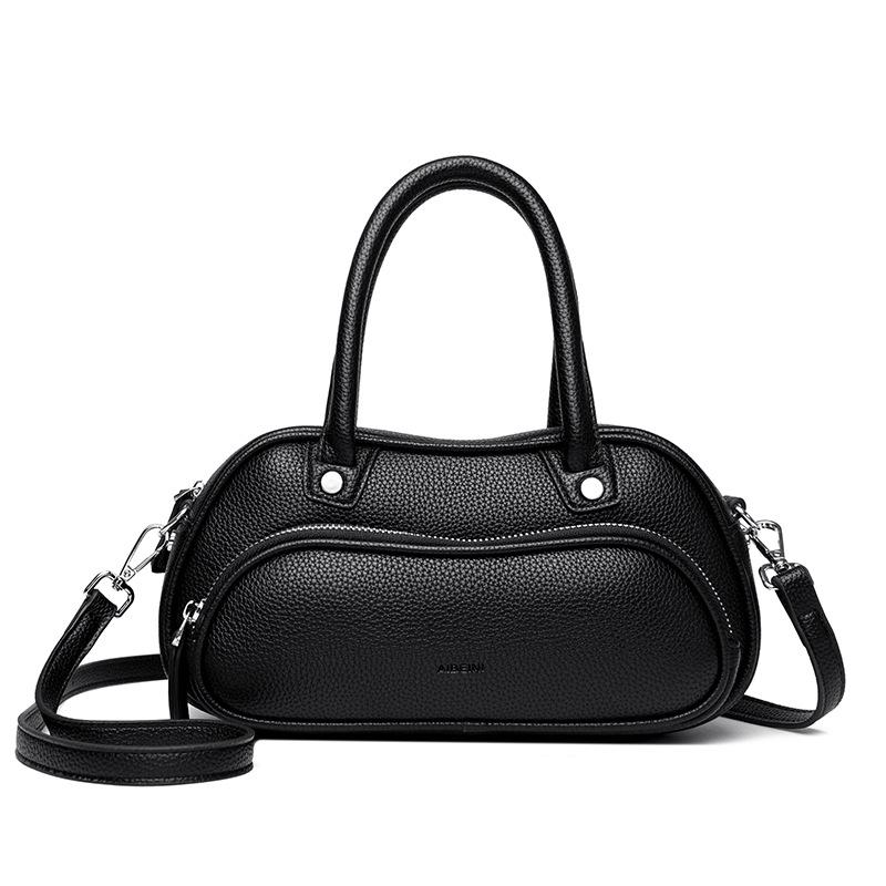 

Модная сумка, высококачественная сумка-мессенджер, нишевый дизайн, портативная женская сумка, трендовая сумка через плечо. чёрный