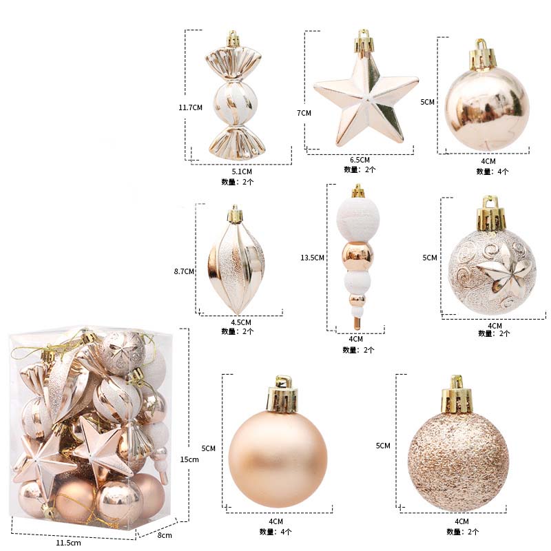 

29/20 шт. Рождественские шары Подвеска Леденец Сосновая шишка Набор украшений Рождественское украшение для дома 2025 Навидад Новый год