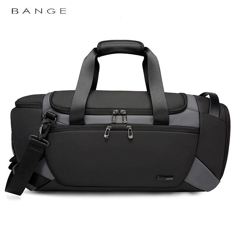 Bange Men's Multifunctional Travel Gym Bag with Wet/Dry Separation, Casual Crossbody Handbag for Outdoor Use.