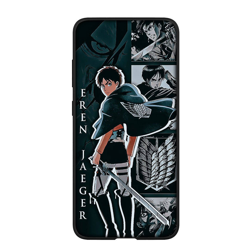 Θήκη Κινητού για Samsung Galaxy S25 S23 S22 S24 Ultra FE A05 A06 A15 A16 A36 A37 A35 A54 A55 A56 A57 A25 A26 A53 Attack On Titan Eren Jaeger Κάλυμμα Anime