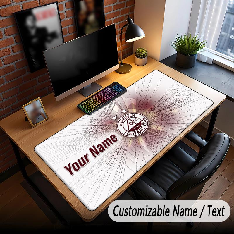 Large Mouse Pad Aberdeen FC Print Custom Name Text Desk Mat for Office Gaming