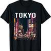 Tokio - Japonia - Estetyczny projekt życia nocnego - Klasyczny T-shirt