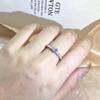 New Fashion Hollow Water Drop Aquamarine Topaz Ring 925 Stamp Party Wedding Jewelry Gift Wholesale