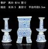Jingdezhen Ceramic Incense Burner Blue and white porcelain candle stand Offering ornaments in front of Buddha