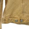 Gap Old Cowhide Leather Trucker Jacket XS Beige Women Used