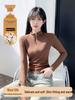 Women's Zipper Stand Collar Long Sleeve T-shirt - Autumn/Winter Warm Fashion Base Layer