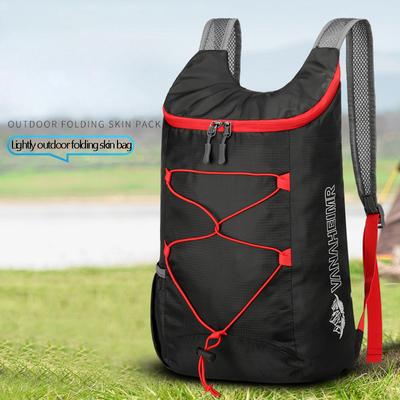 Multifunktionaler Outdoor-Klapprucksack, hochdichter, leichter, wasserdichter Nylonstoff, Sporttasche für Camping, Wandern, Reisen