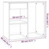 Vidaxl Cosmetic Cabinet, Concrete Grey, 80X40X75 Cm