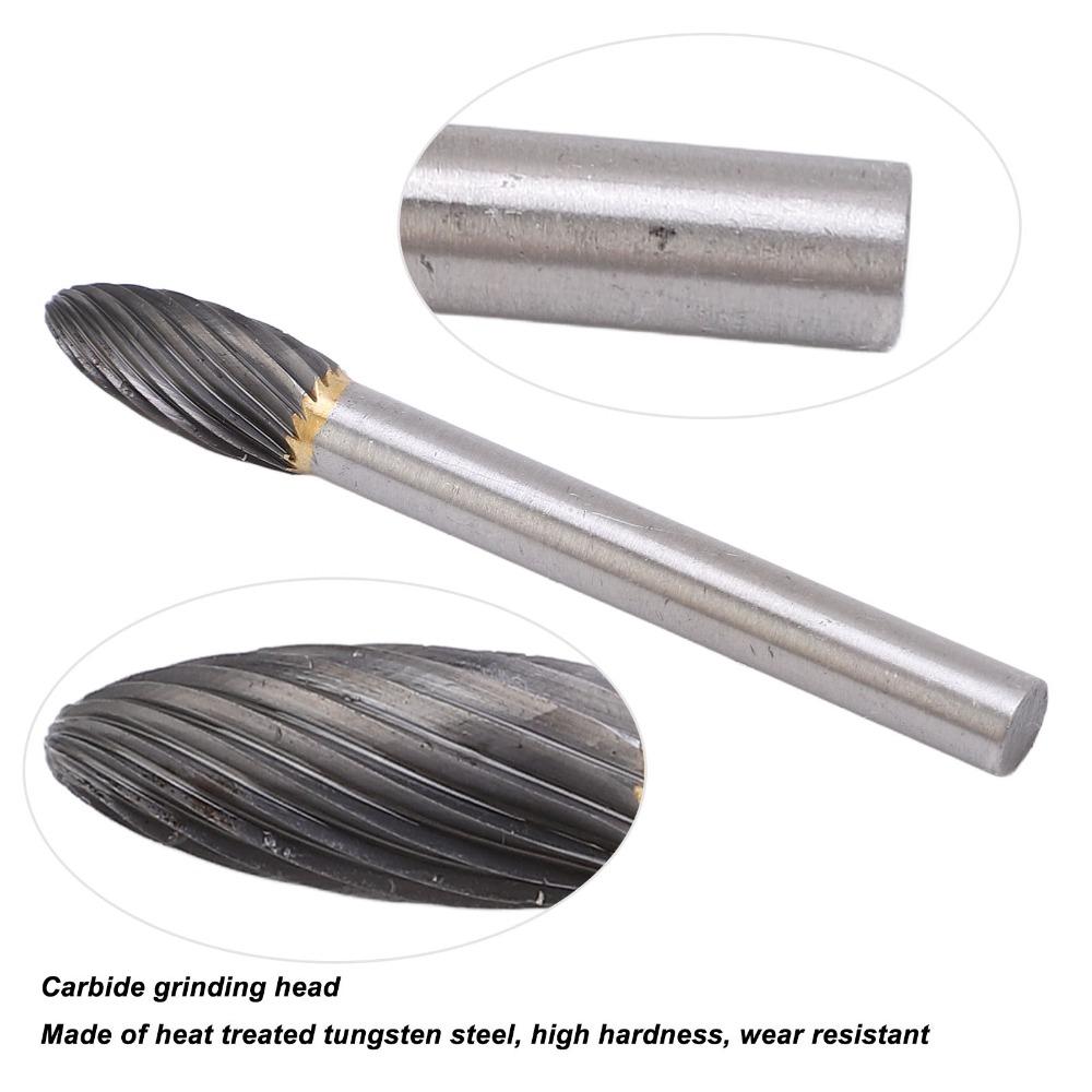 Wear-Proof Carbide Rotary Burr Single Cut Cutter Drill Bit Die Grinder Bit Auto Repair Shops