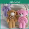 Adorable Plush Teddy Bear Keychain Gift Pink Gray Brown Purple Colors