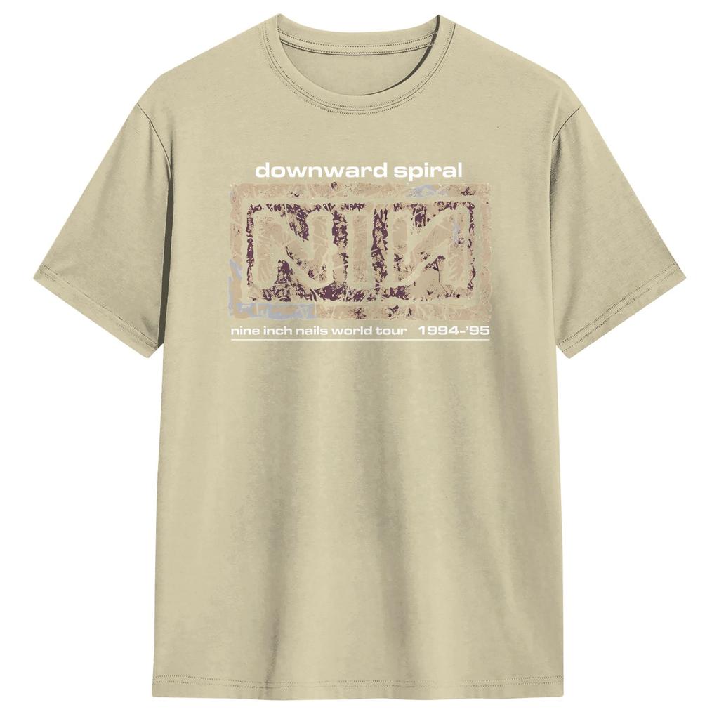 NINE INCH NAILS SELF DESTRUCT TOUR Unisexs T Shirts Vintage Tee Shirt Short Sleeve O Neck TShirt Cotton Gift Idea Clothes